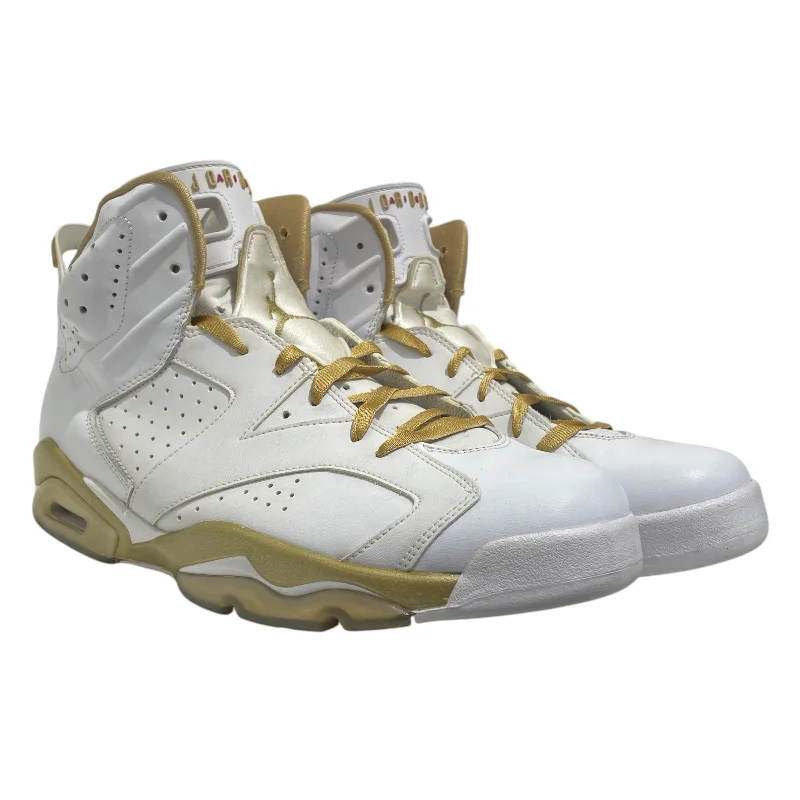 Men's Cozy Boots NIKE/Hi-Sneakers/US 13/Leather/WHT/Air Jordan 6 GMP