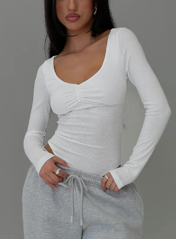 Clearance Sale Lunella Bodysuit White