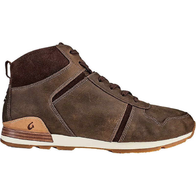 Men's Adaptive Fit Boots Men's OluKai Huaka'i Puki Dark Wood Nubuck
