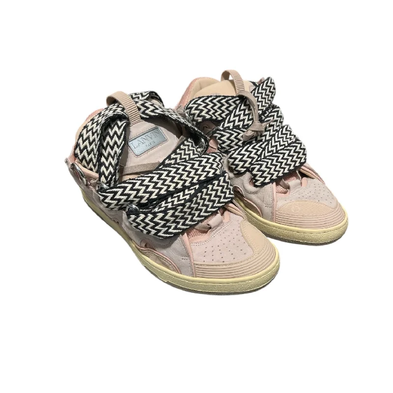Men's Cozy Shoes LANVIN/Low-Sneakers/EU 44/Leather/PNK/