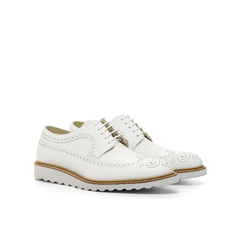 Flash Sale On Fashionable Shoes DapperFam Zephyr in White Men's Italian Leather Longwing Blucher Flash Sale On Fashionable Shoes DapperFam Zephyr in White Men's Italian Leather Longwing Blucher