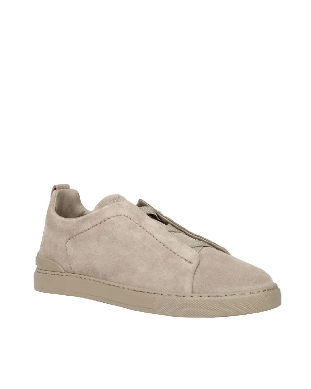Men's Breathable Boots Suede Triple Stich in Sand