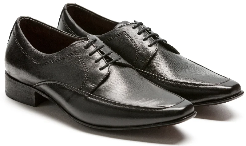 Men's Elegant Shoes Alfredo Men's Black Leather Sole 1318