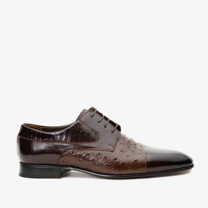 Flash Sale On Fashionable Shoes The Monterrey Brown Cap Toe Derby Men Shoe