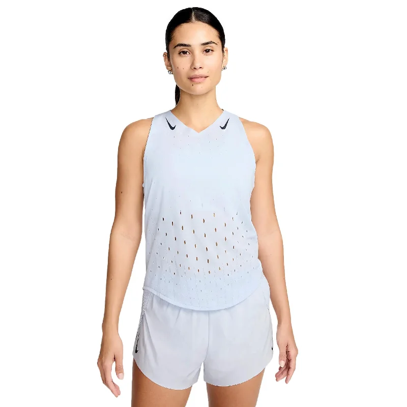 Modern Women's Fashion with Vintage Touches Nike AeroSwift Dri-Fit ADV Running Vest White/Black  FN2504-100 Women's