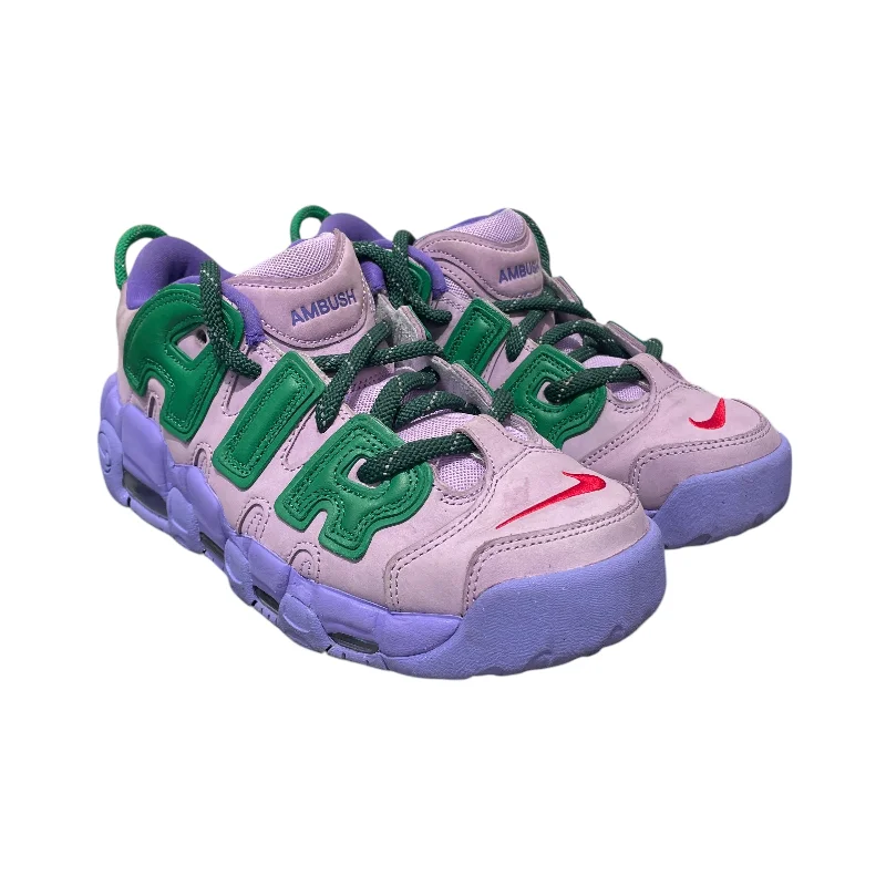 Men's Ultra-Light Shoes NIKE/AMBUSH/Low-Sneakers/US 8.5/Leather/PPL/UPTEMPO LOW