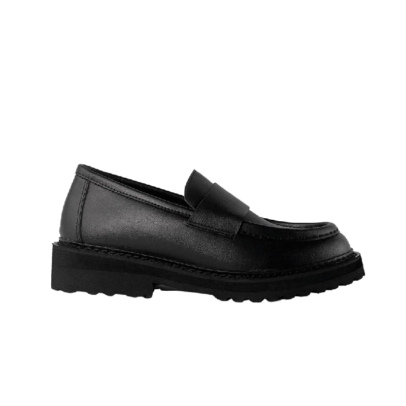 Men's Seamless Design Shoes 'Everyday Loafer' unisex vegan shoe with chunky sole by Ahimsa - black Men's Seamless Design Shoes 'Everyday Loafer' unisex vegan shoe with chunky sole by Ahimsa - black