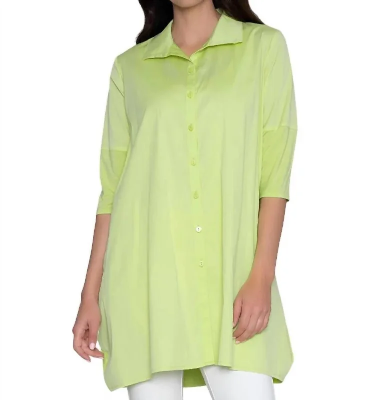 Modern Women's Apparel Tiburon Icon Tunic In Honeydew