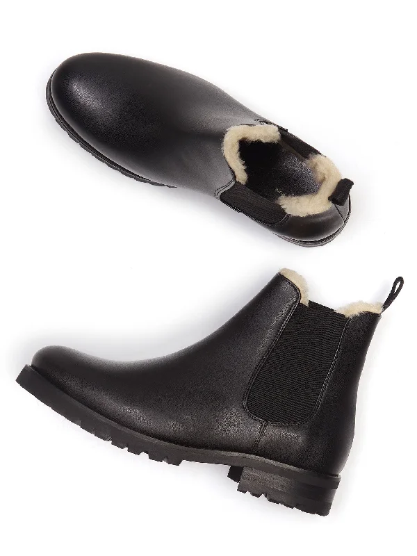 Comfortable Shoes For Men Luxe Insulated Deep Tread Chelsea Boots