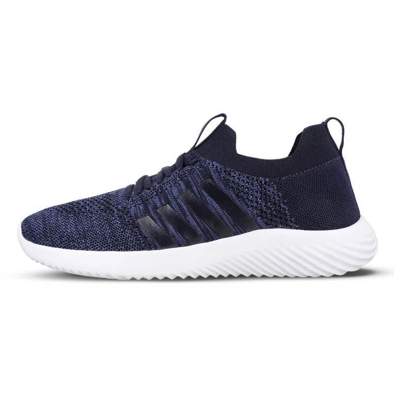 Seasonal Shoe Sale With Incredible Discounts Walkaroo Men Lace-up Sock Shoes - WS9509 Blue Milange