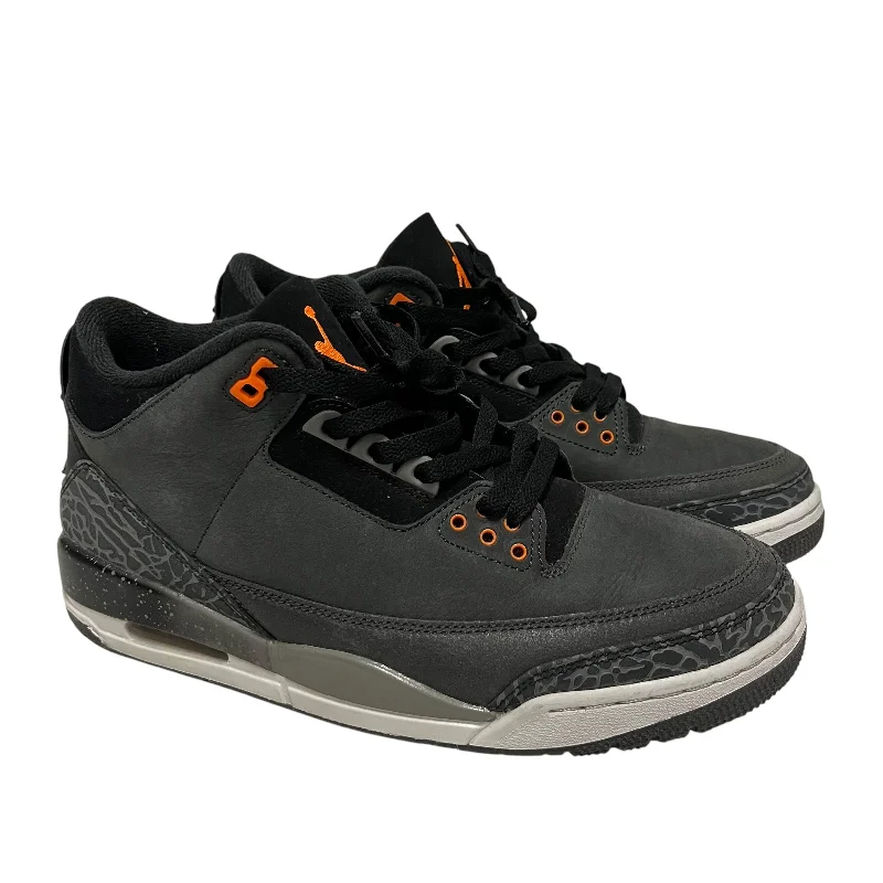 Men's Waterproof Boots Jordan/Hi-Sneakers/US 9.5/Leather/BLK/Jordan 3 Retro Fear