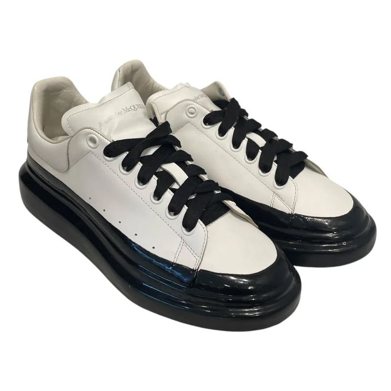 Men's Handcrafted Boots Alexander McQueen/Low-Sneakers/EU 44/Leather/WHT/Patent/Paint Dipped