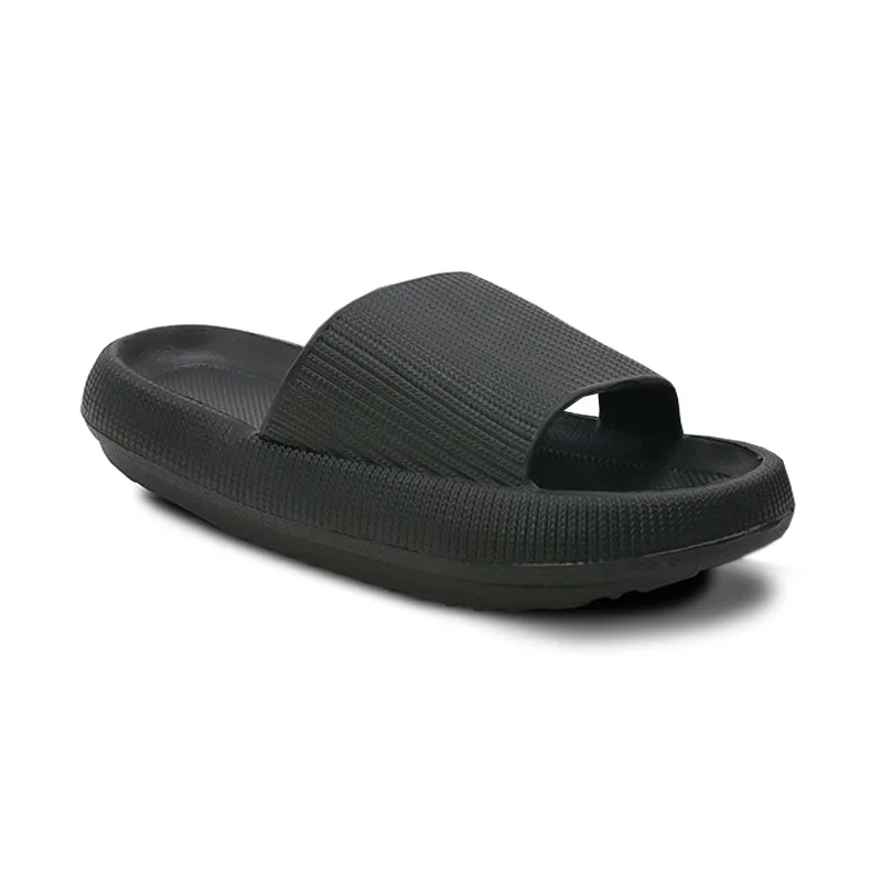 Men's Durable Shoes Men's Pillow Slides Black