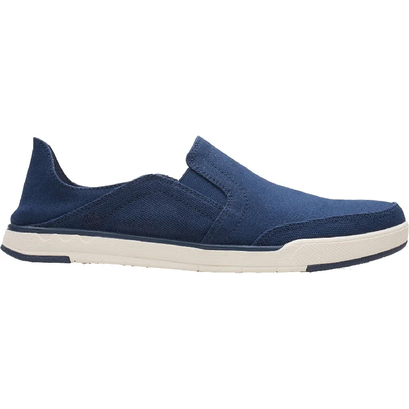 Men's Elegant Shoes Men's Clarks Cloudsteppers Step Isle Row Navy Canvas