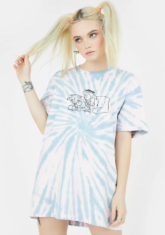 Elegant Women's Clothing Online X Flintstones Tie Dye Graphic Tee