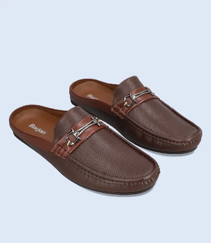 Men's High-Quality Shoes BM6695-COFFEE-Men Mules