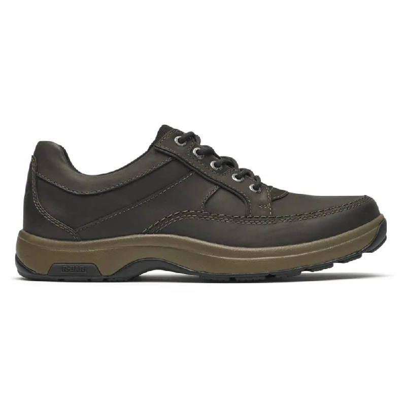 Men's Soft Shoes Dunham Men's Midland Lace Up 8000 Brown 4E
