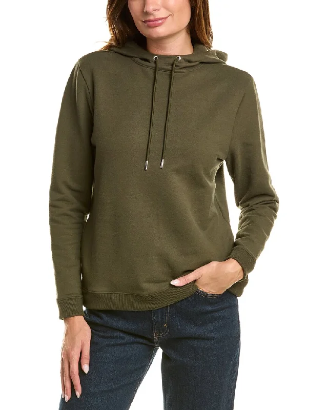 Casual Chic for Women Theory Mock Neck Hoodie