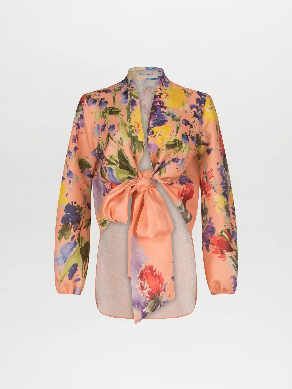 Plus Size Women's Fashion Floral Blouse