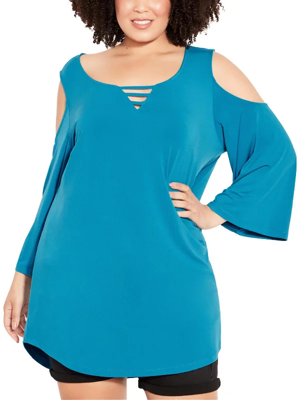 Women's Elegant Evening Attire Plus Womens Casual Daytime Tunic Top