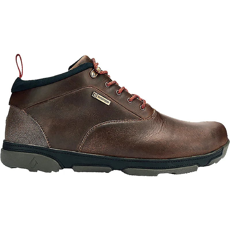 Men's Flexible Sole Shoes Men's OluKai Kualono Carob leather