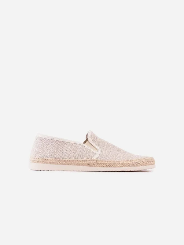 Men's Breathable Boots Pecan Men's Recycled Cotton Espadrilles | Neutral