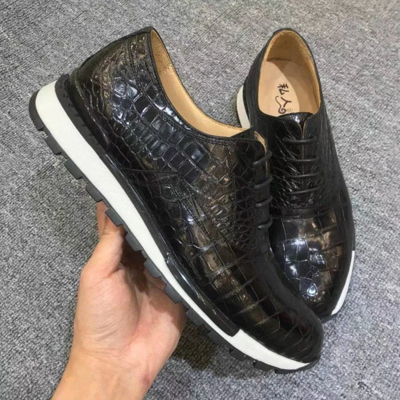 Men's Premium Shoes Men's Business Luxury Fashion Genuine Leather Lace Up Casual Shoes