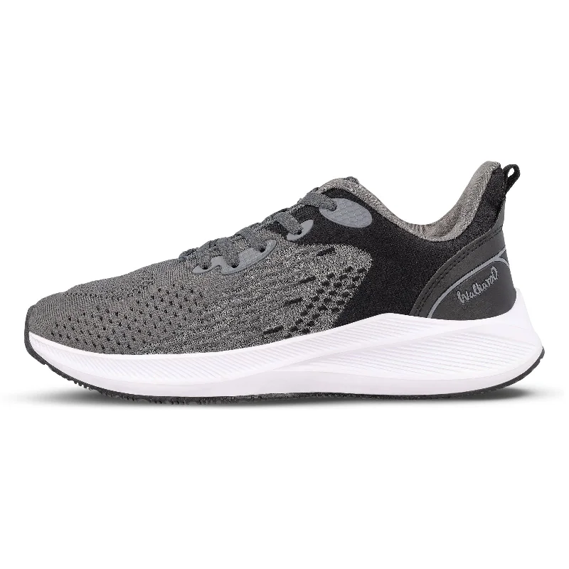 Men's Classic Shoes Walkaroo Men walking  Shoes - WS9544 Black Grey