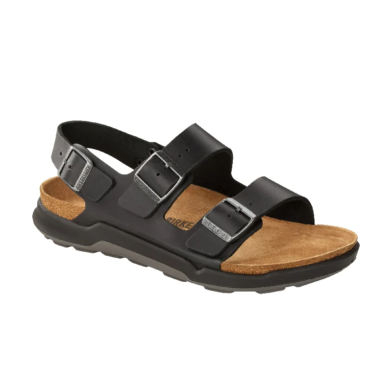 Men's Versatile Shoes Milano Cross Town Arctic Black Oiled Leather