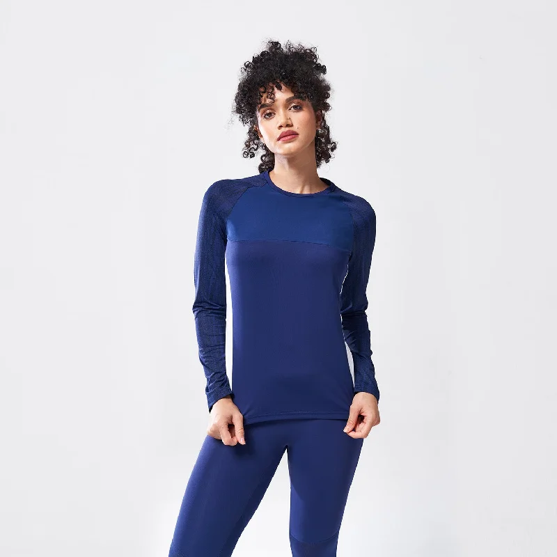 Women's Fashionable Attire For Work LAB360° Impact Top - Medieval Blue