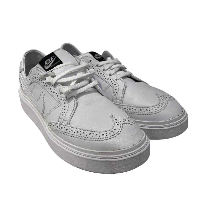 Men's Fashionable Boots NIKE/Low-Sneakers/US 9.5/Suede/WHT/Nike Kwondo 1