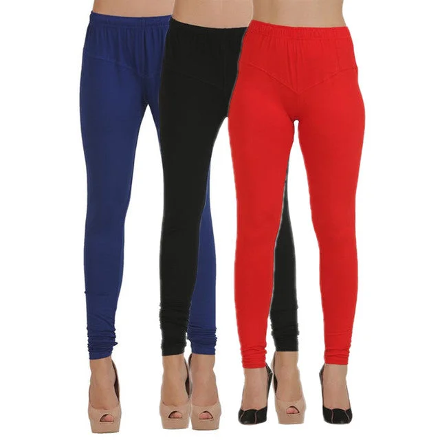 Vibrant Femme Fashion T.T. Women Churidar Legging Pack Of 3