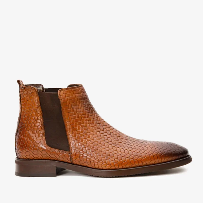 Men's Waterproof Shoes The Oslo Tan Leather Chelsea Men Boot