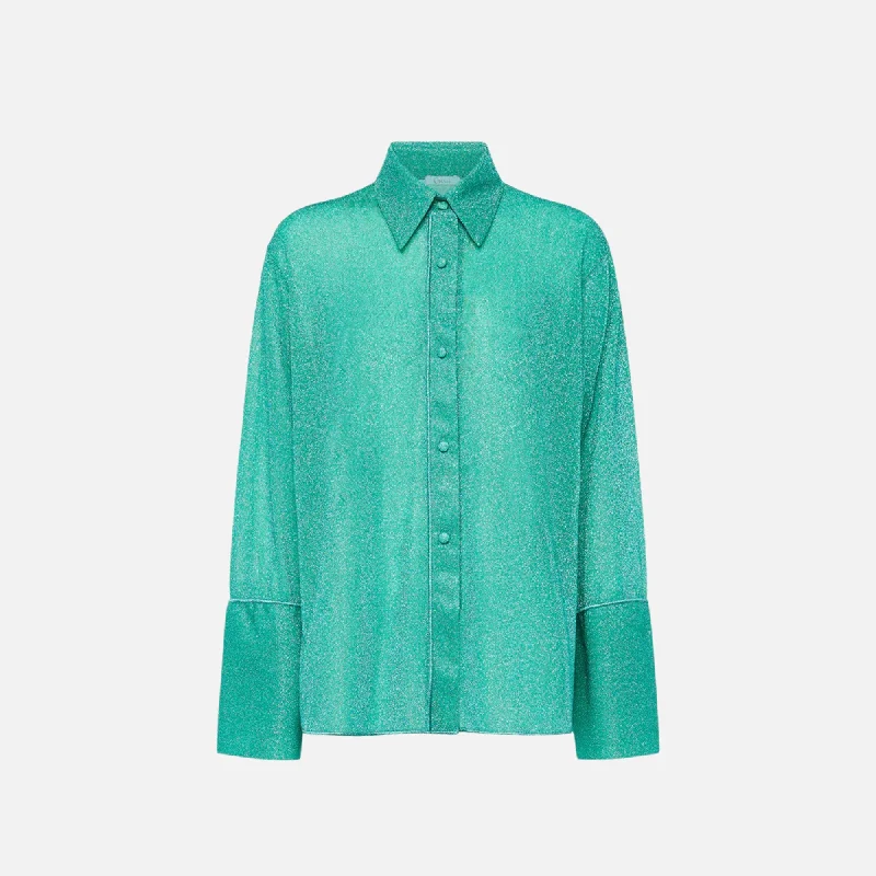 Women's Chic Apparel Oseree Lumiere Long Sleeve Shirt - Blue