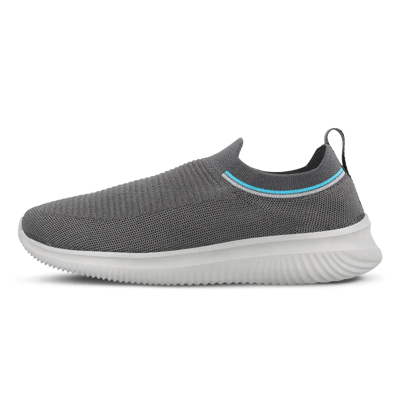 Men's Soft Shoes Walkaroo Men walking Shoes - WS9549 Grey