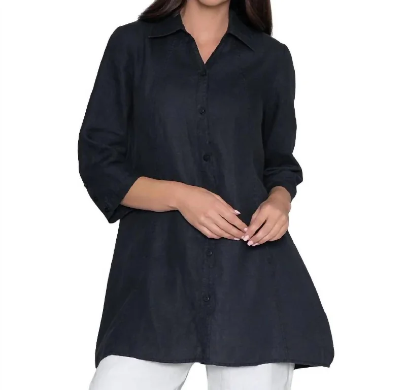 Comfortable Loungewear for Women Harmony Tunic In Black