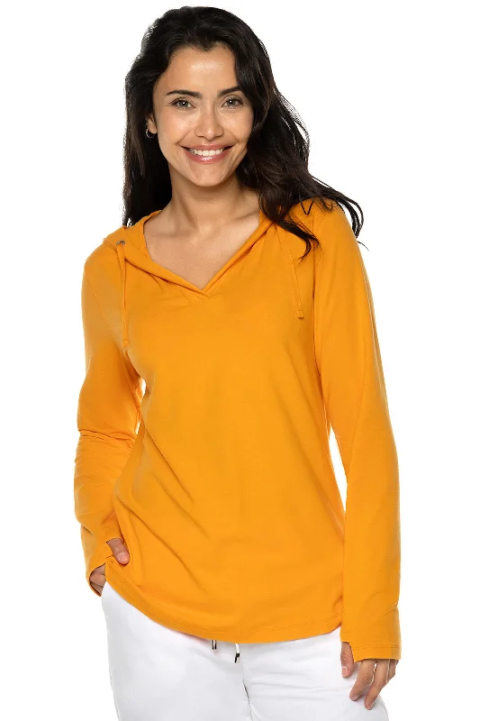 Clothing Online Women's Catalina Hoodie Tunic Top | Apricot Crush