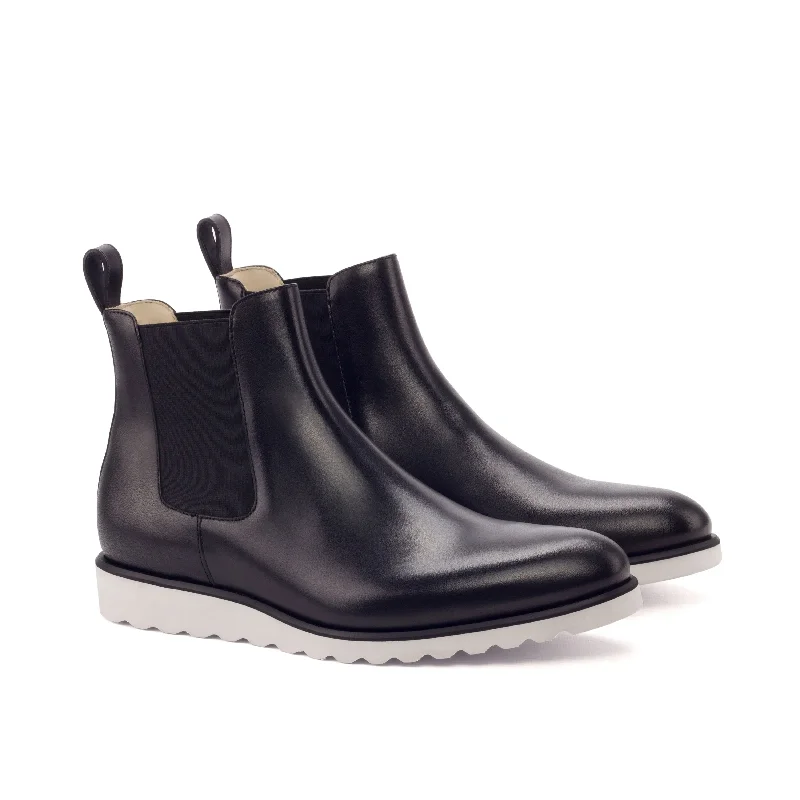 Men's Shock-Absorbing Shoes DapperFam Monza in Black Men's Italian Leather Chelsea Boot Men's Shock-Absorbing Shoes DapperFam Monza in Black Men's Italian Leather Chelsea Boot