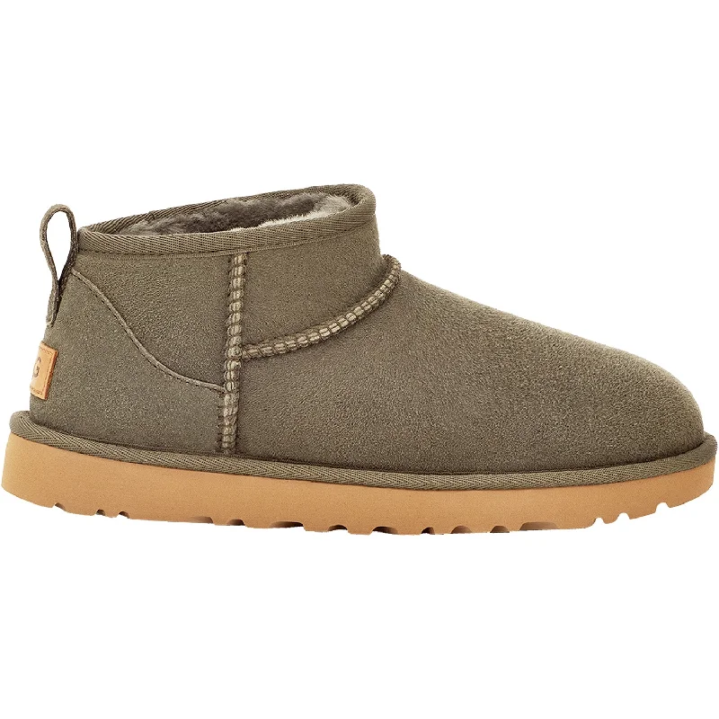 Men's Modern Shoes Women's UGG Classic Ultra Mini Forest Night Sheepskin