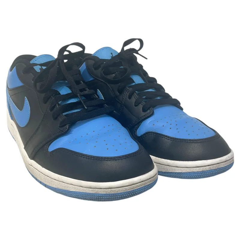 Men's Fashionable Boots NIKE/Low-Sneakers/US 10.5/Leather/BLU/Air Jordan 1 Low
