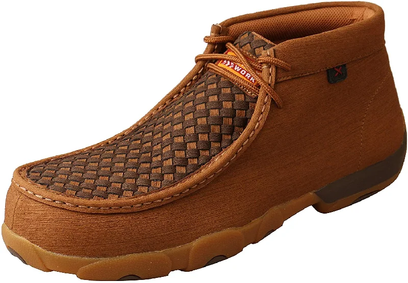 Men's Comfortable Shoes Twisted X Men's Work Chukka Driving Moc made with DuraTWX hybrid performance leather