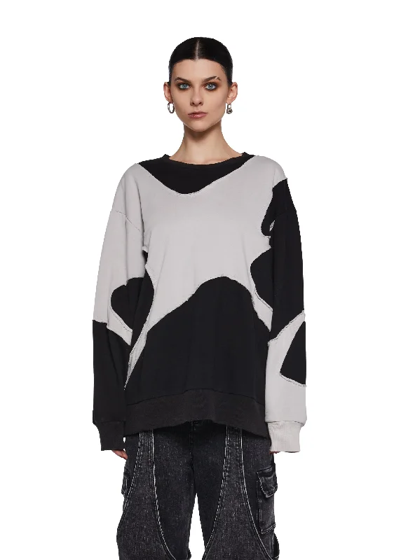 Formal Attire For Women Warp Crew Neck Sweatshirt