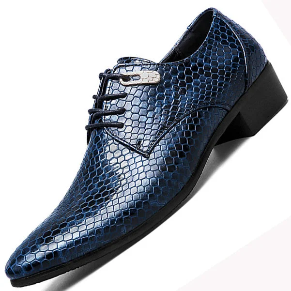 Men's Odor-Resistant Boots New Imitate Snake Leather Men Oxford Shoes Lace Up Casual Business Men Pointed Shoes Brand Men Wedding Men Dress Boat Shoes Men's Odor-Resistant Boots New Imitate Snake Leather Men Oxford Shoes Lace Up Casual Business Men Pointed Shoes Brand Men Wedding Men Dress Boat Shoes
