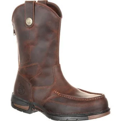 Men's Temperature-Regulating Boots GB00226 GEORGIA BOOTS MEN'S 11" ATHENS ZIPPED BACK WORK BOOT