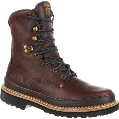 Men's Cozy Shoes Georgia Giant 8" SteelToe Work Boots | G8374