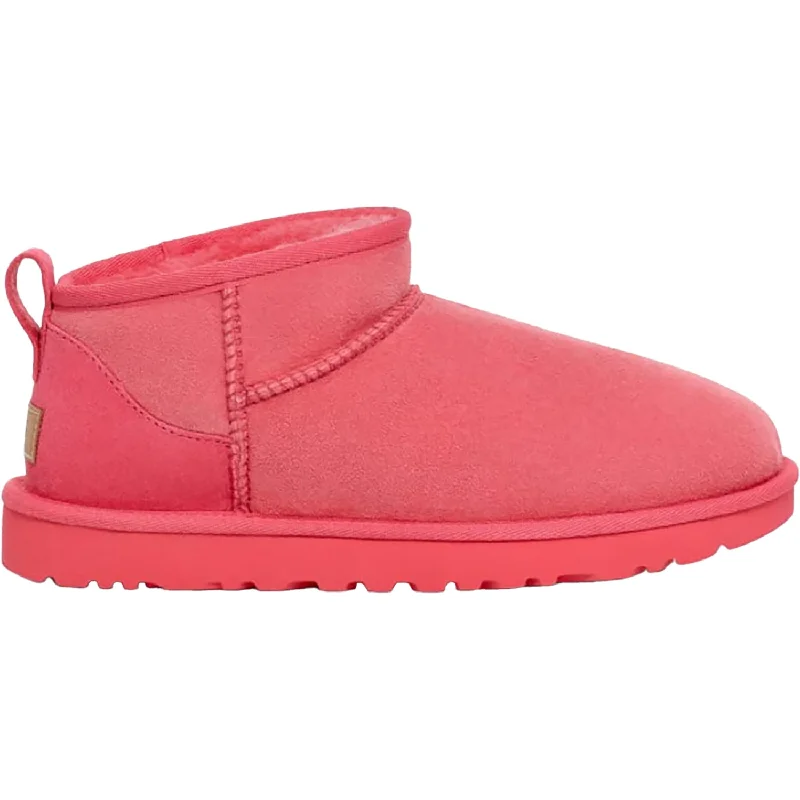 Men's Durable Shoes Women's UGG Classic Ultra Mini Pink Glow Sheepskin