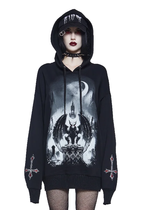 Women's Trendy Outfit Endless Darkness Graphic Hoodie