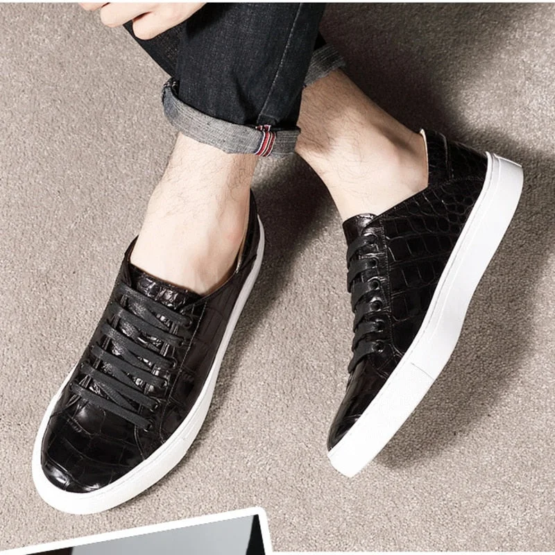 Men's Seamless Design Boots Men's Casual Luxury Genuine Leather Slip On Fashion Designer Shoes