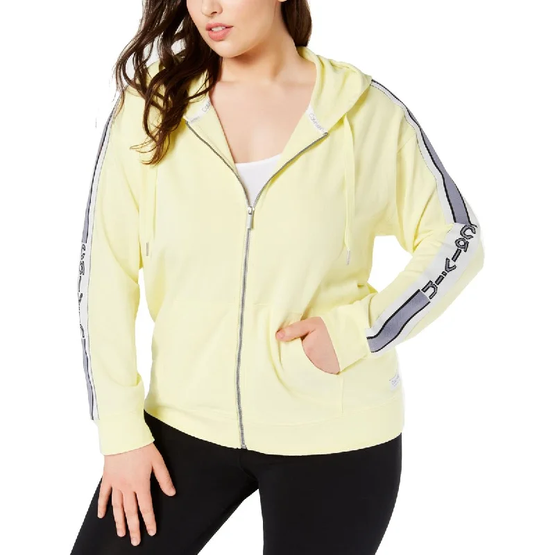 Sale On Sale Plus Womens Striped Fitness Hoodie