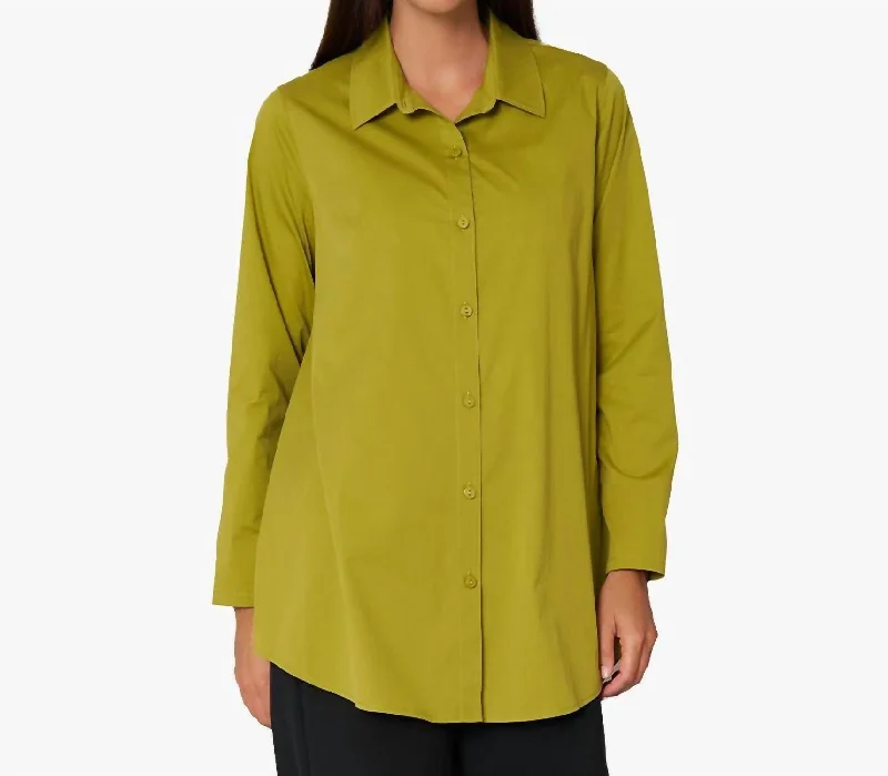 Chic Casual Wardrobe Essentials Prime Time Tunic In Peridot